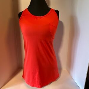 MPG brand dark coral Fitted Sleeveless Tank Top